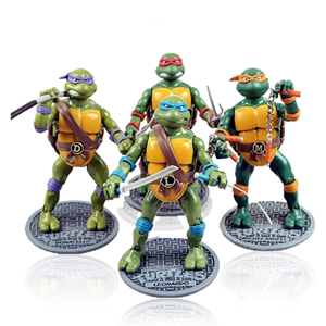 ست چهارتایی اکشن فیگور لاک پشت های نینجا Action Figure Ninja Turtles-اسباب بازی